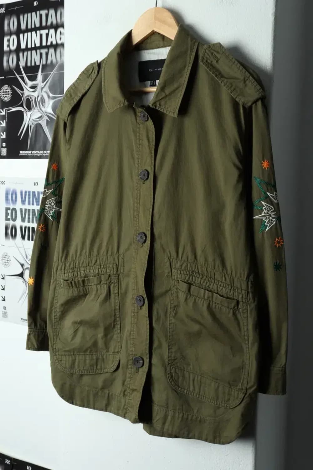 W(S) 카이아크만 집업 바람막이 점퍼자켓 자수 야상 한정판-1581F 상품이미지1