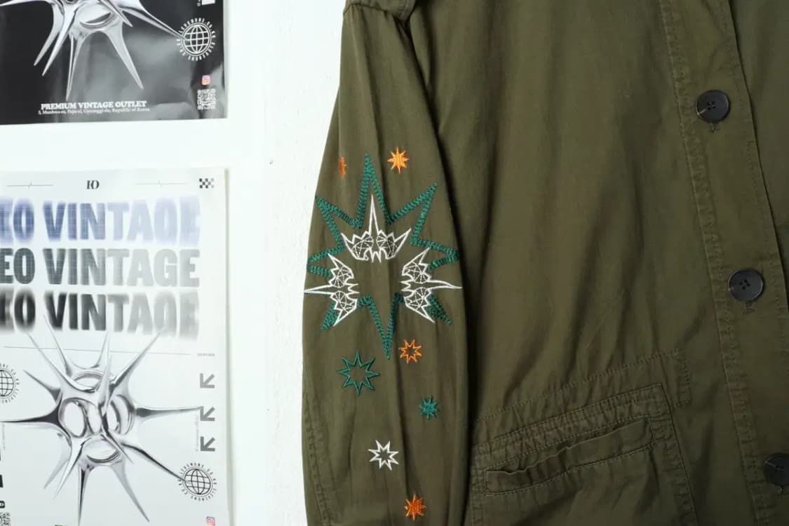 W(S) 카이아크만 집업 바람막이 점퍼자켓 자수 야상 한정판-1581F 상품이미지5