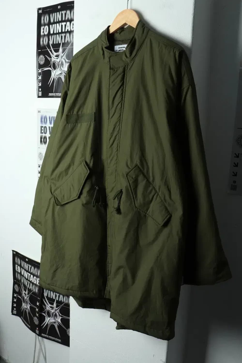 (M-L) 브랜드빈티지 집업 바람막이 점퍼자켓 카키 트래블-15820 상품이미지1