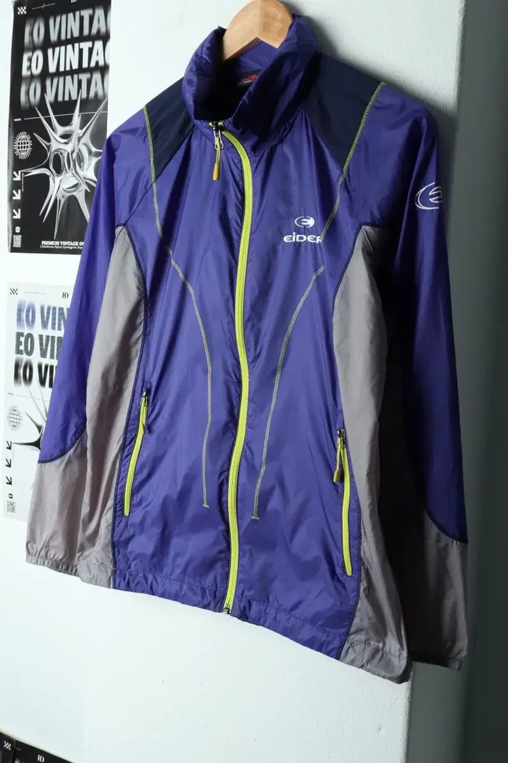 W(M) 아이더 집업 바람막이 점퍼자켓 경량 퍼플-15863 상품이미지1