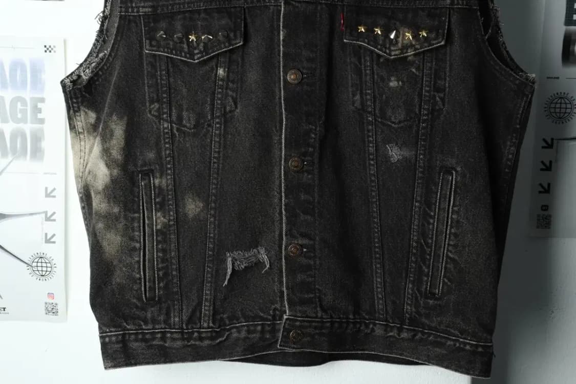 (L) 리바이스 집업 바람막이 점퍼자켓 년대 세대 조끼 데님-15865 상품이미지4