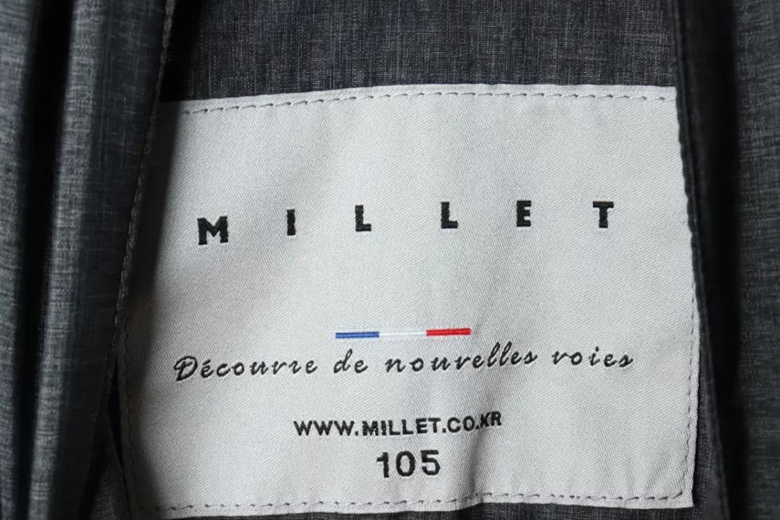 (XL) 밀레 집업 바람막이 점퍼자켓 그레이 올드스쿨-1586B 상품이미지7