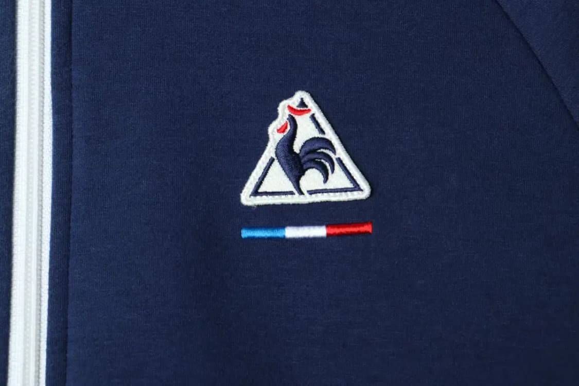 (M) 르꼬끄 집업져지 트랙탑 네이비 한정판 프랑스-1586E 상품이미지5