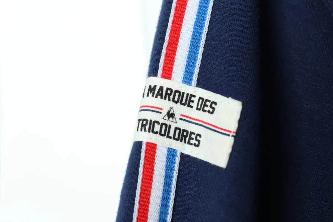 (M) 르꼬끄 집업져지 트랙탑 네이비 한정판 프랑스-1586E 상품이미지6