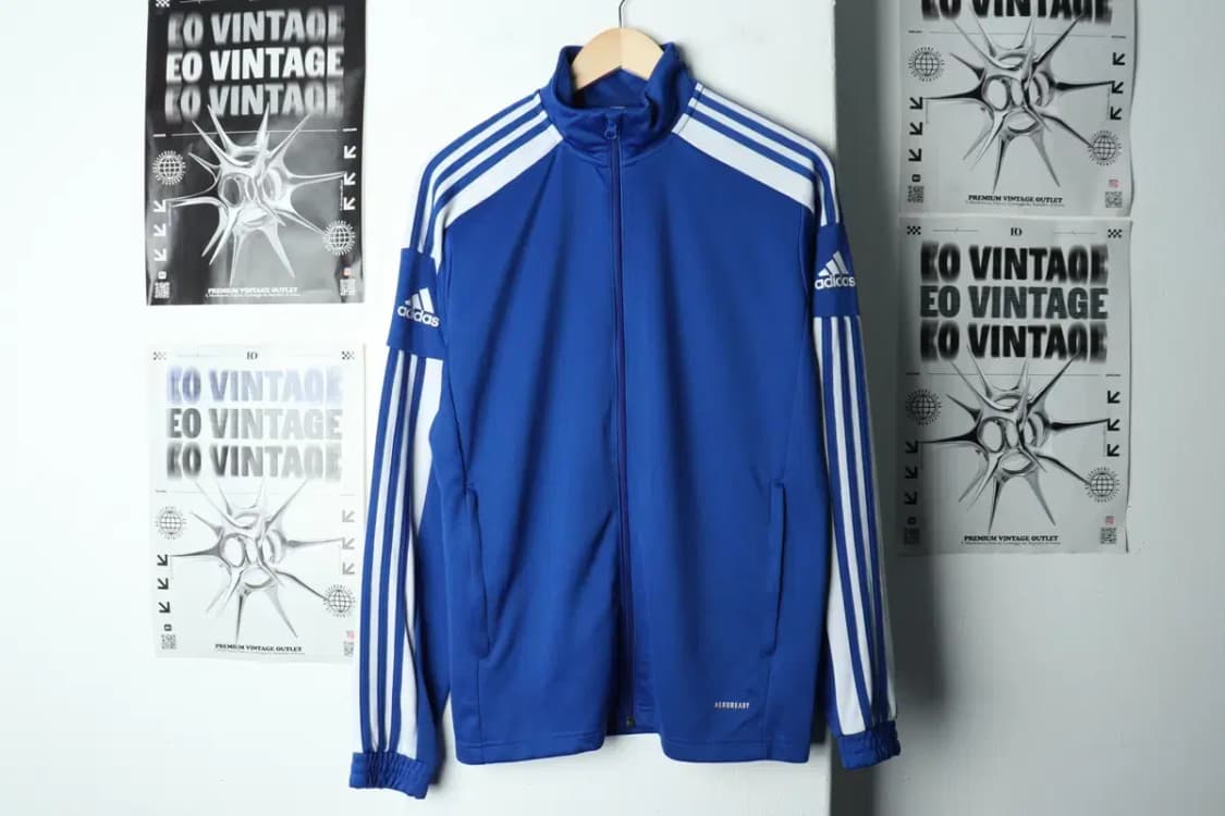 (2XL) 아디다스 집업져지 트랙탑 빅사이즈 블루 올드스쿨-1586F 상품이미지2