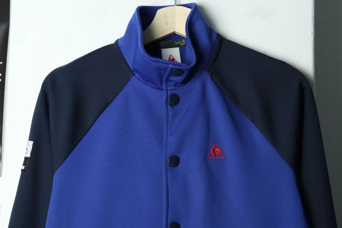 (M) 르꼬끄 집업져지 트랙탑 블루 올드스쿨-15870 상품이미지3