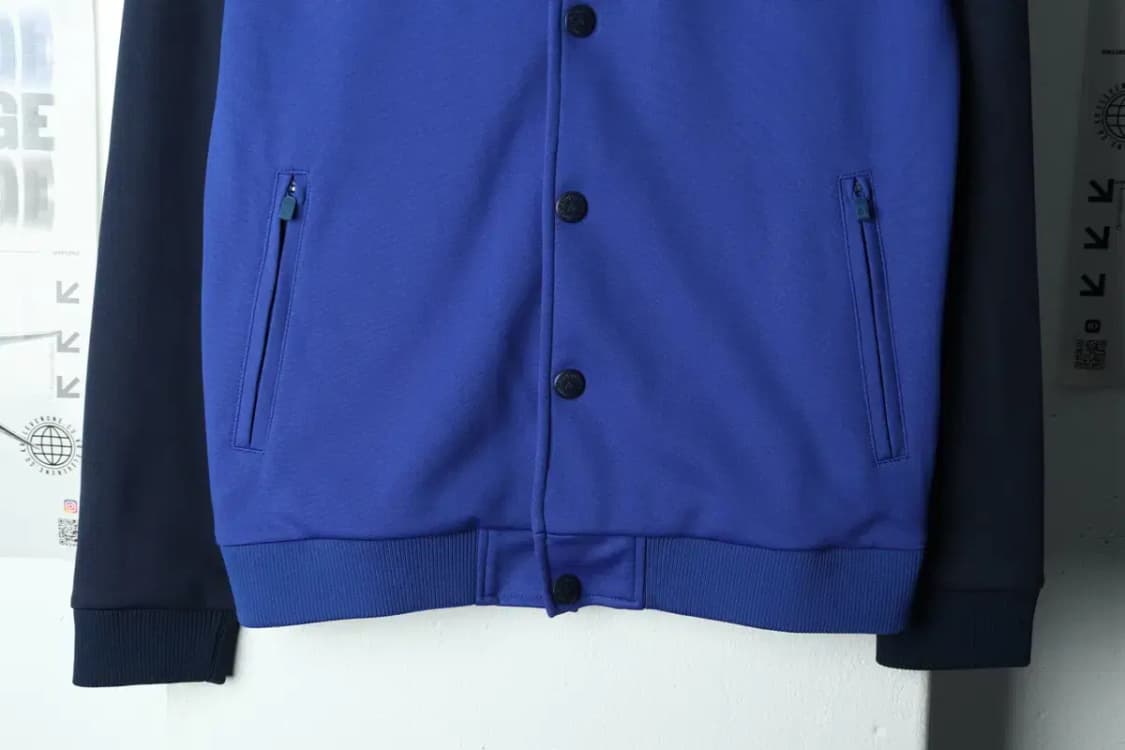 (M) 르꼬끄 집업져지 트랙탑 블루 올드스쿨-15870 상품이미지4