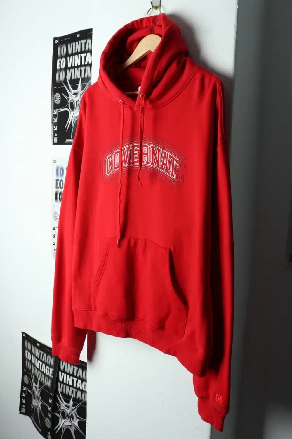 (XL) 커버낫 후드티셔츠 레드 기모 올드스쿨-15871 상품이미지1