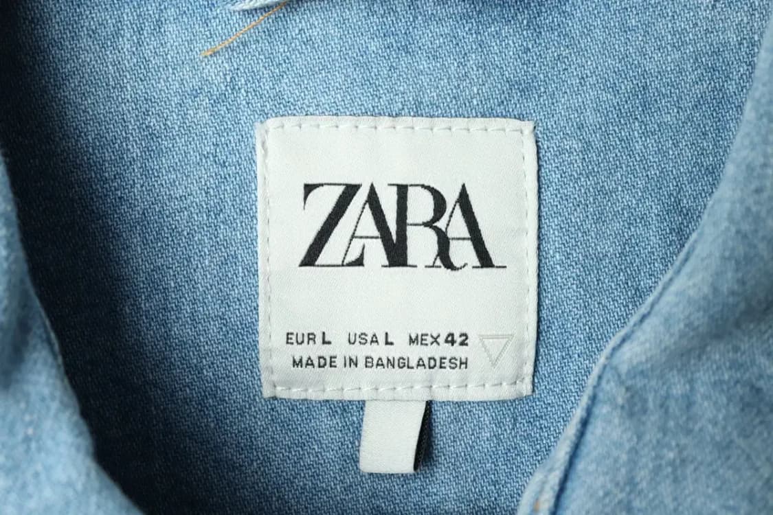 (L-XL) 브랜드빈티지 셔츠 남방 자라 데님 연청-15877 상품이미지5