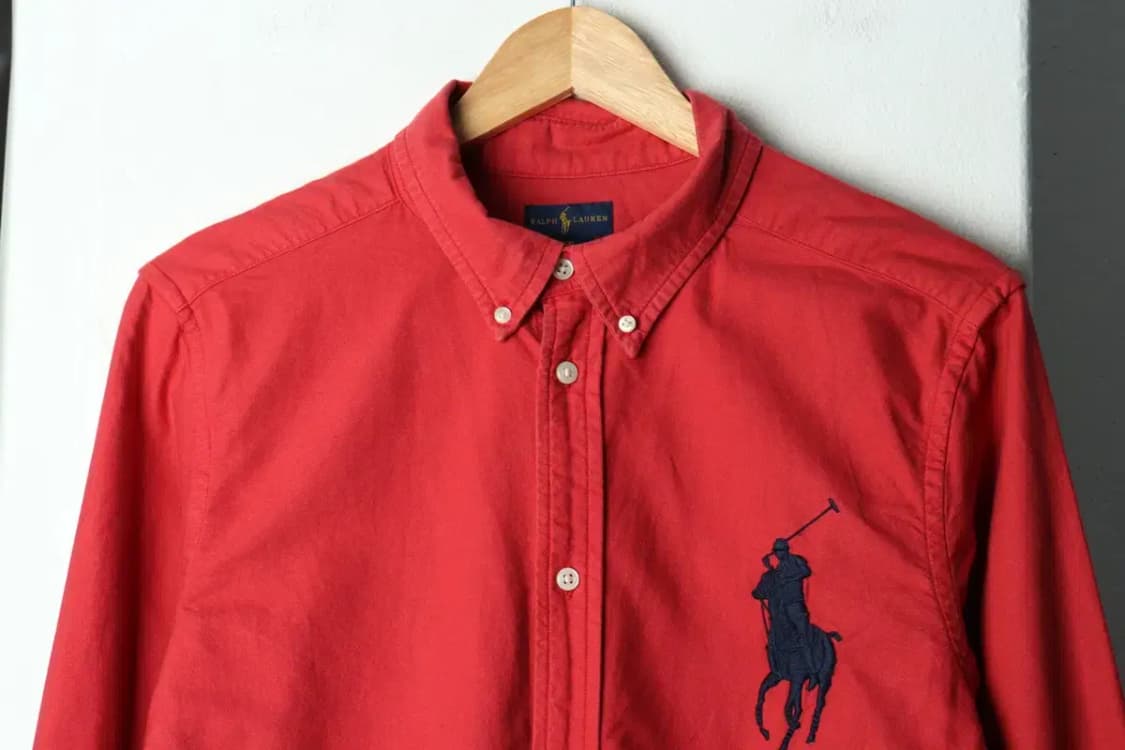 (M) 폴로 랄프로렌 셔츠 남방 레드 빅포니-15878 상품이미지3
