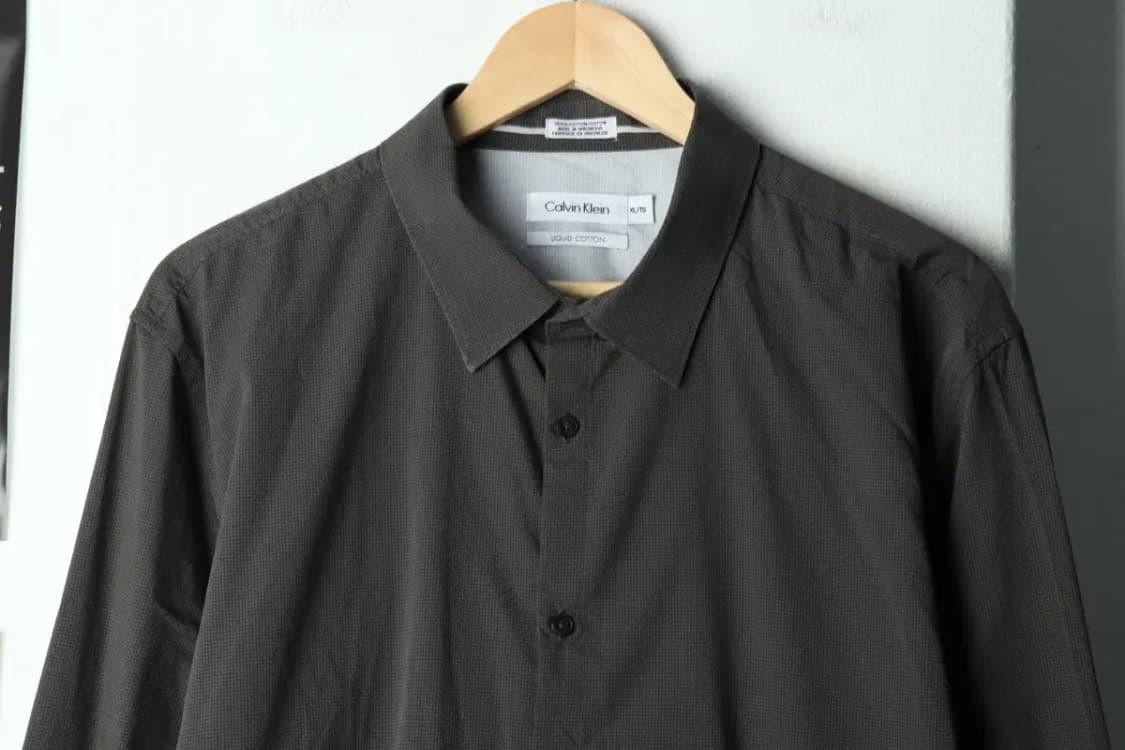 (XL-2XL) 캘빈클라인 셔츠 남방 빅사이즈 패턴 그레이-15879 상품이미지3