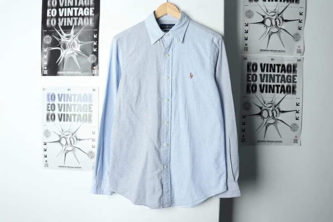 (S-M) 폴로 랄프로렌 셔츠 남방 시어서커 스트라이프 포니-1587B 상품이미지2