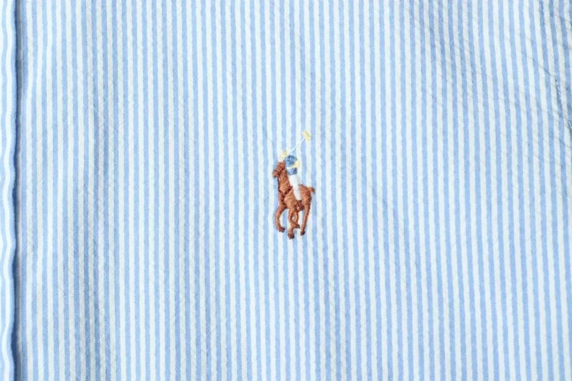 (S-M) 폴로 랄프로렌 셔츠 남방 시어서커 스트라이프 포니-1587B 상품이미지5