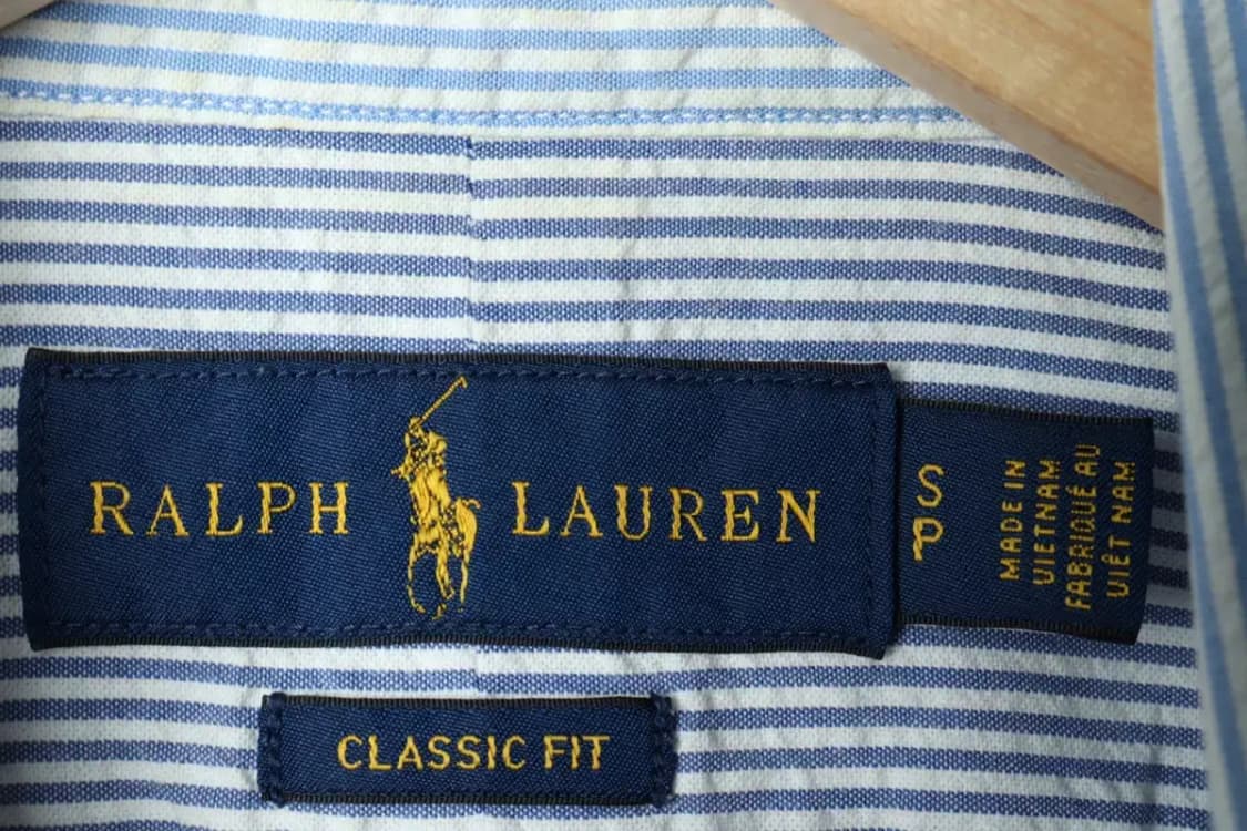 (S-M) 폴로 랄프로렌 셔츠 남방 시어서커 스트라이프 포니-1587B 상품이미지7