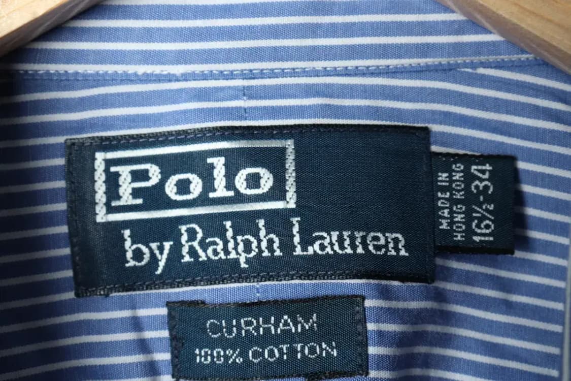 (XL) 폴로 랄프로렌 셔츠 남방 스트라이프 연블루-1587E 상품이미지6