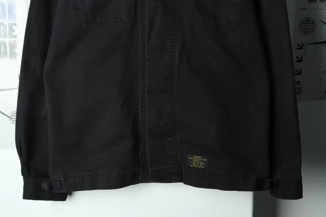 (M) 브랜드빈티지 셔츠 남방 밀리터리 블랙 자수-15882 상품이미지4