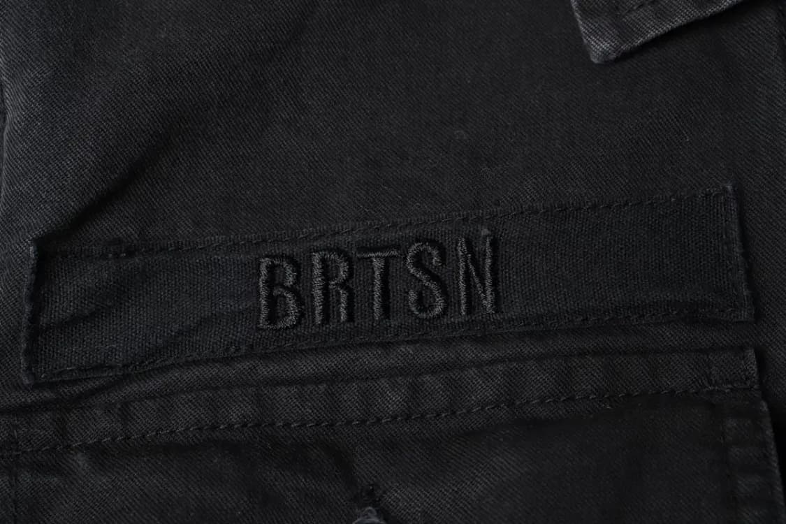 (M) 브랜드빈티지 셔츠 남방 밀리터리 블랙 자수-15882 상품이미지6