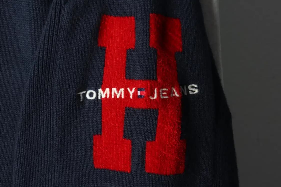 (M-XL) 타미힐피거 니트 가디건 집업 네이비 올드스쿨-15909 상품이미지5