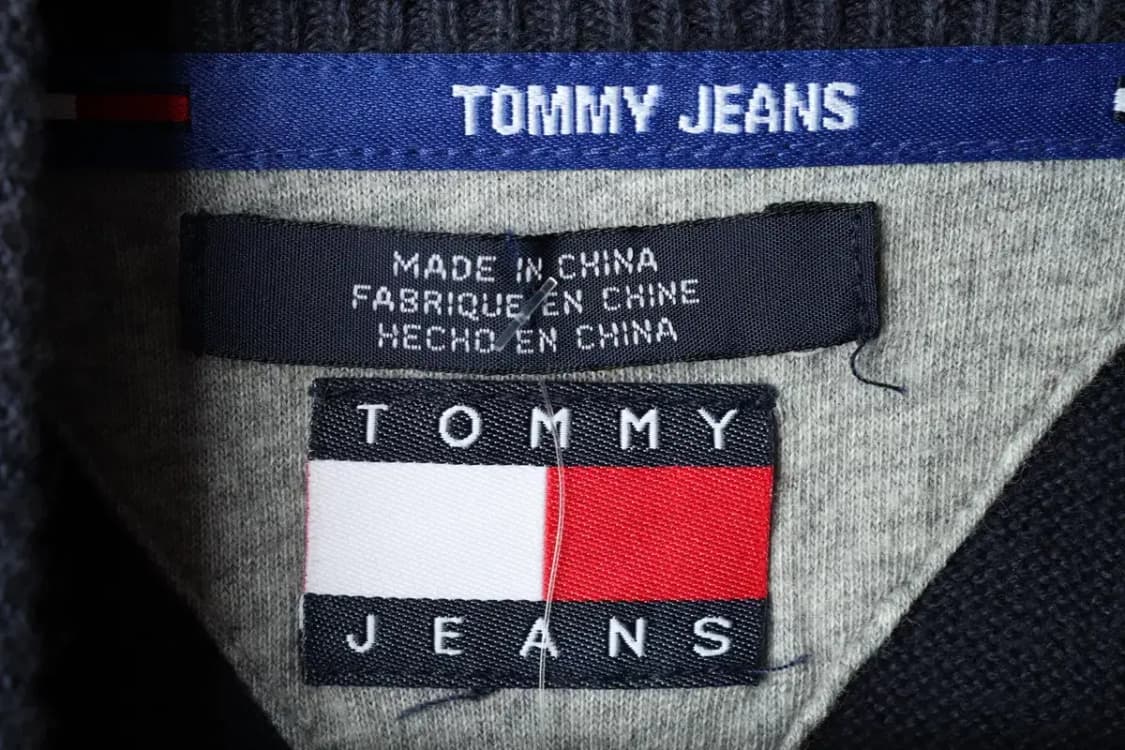 (M-XL) 타미힐피거 니트 가디건 집업 네이비 올드스쿨-15909 상품이미지6