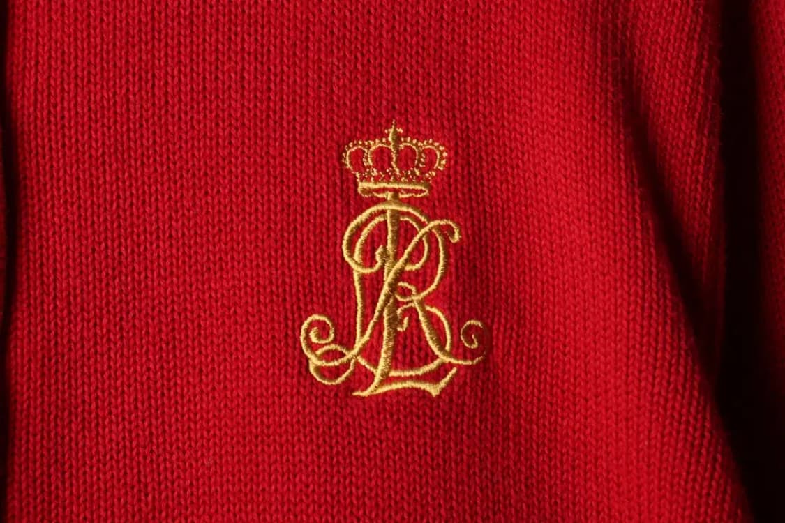 W(3XL-4XL) 폴로 랄프로렌 니트 가디건 빅사이즈 레드-1590B 상품이미지5