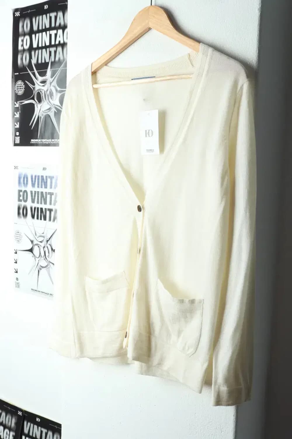 W(M) 키이스 니트 가디건 아이보리 울-1590D 상품이미지1