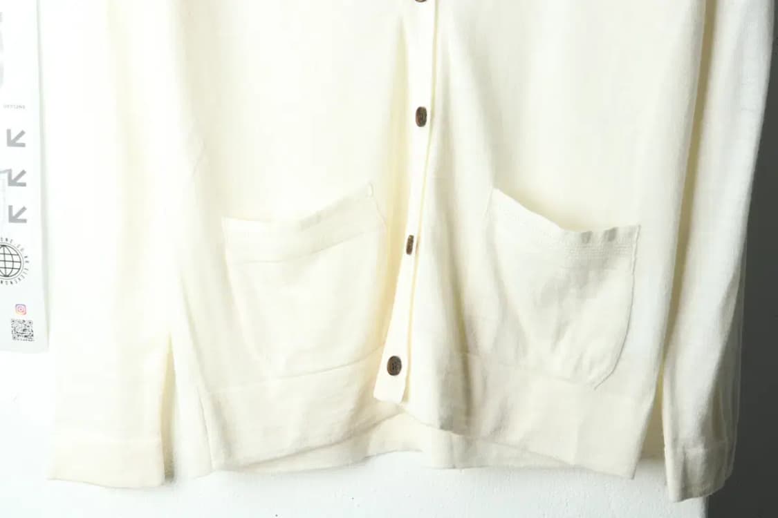 W(M) 키이스 니트 가디건 아이보리 울-1590D 상품이미지4