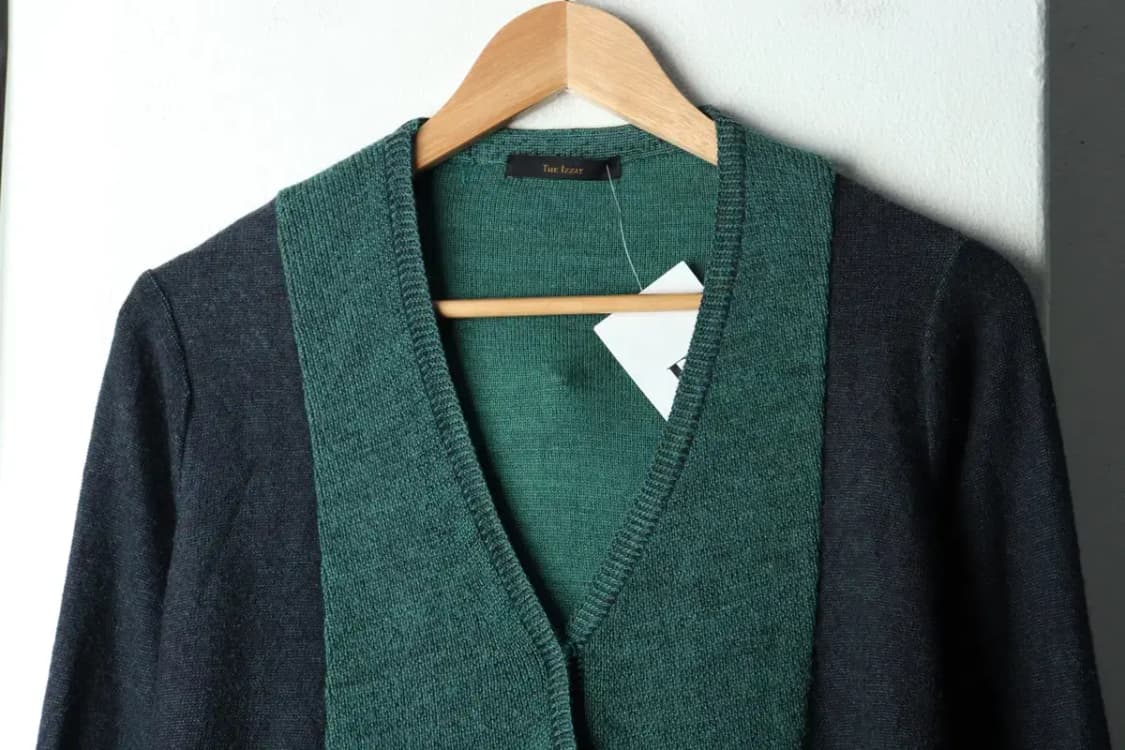 W(S) 브랜드빈티지 니트 가디건 더아이잗 그린-15912 상품이미지3