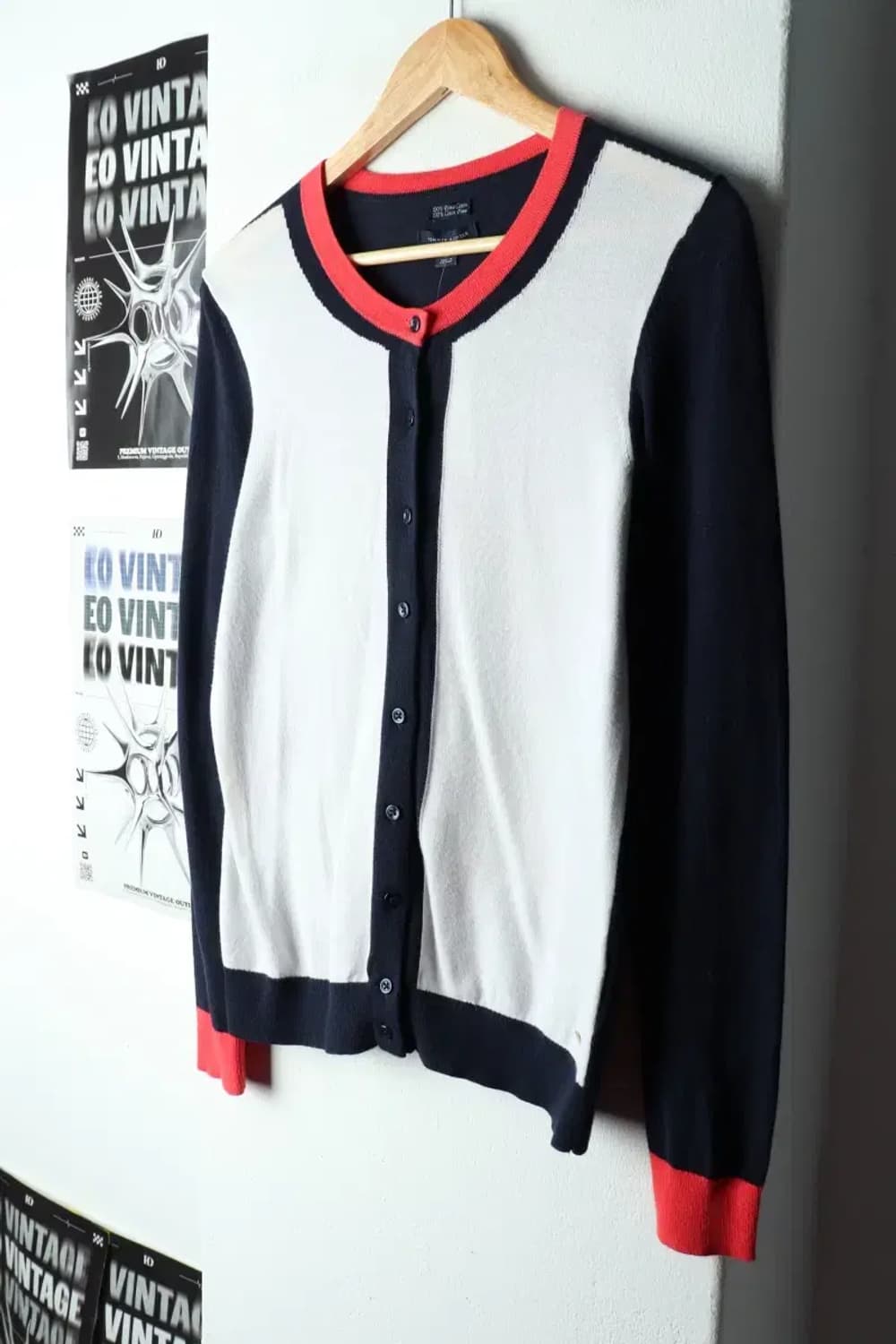 W(S-M) 타미힐피거 니트 가디건 컬러믹스 한정판-15914 상품이미지1