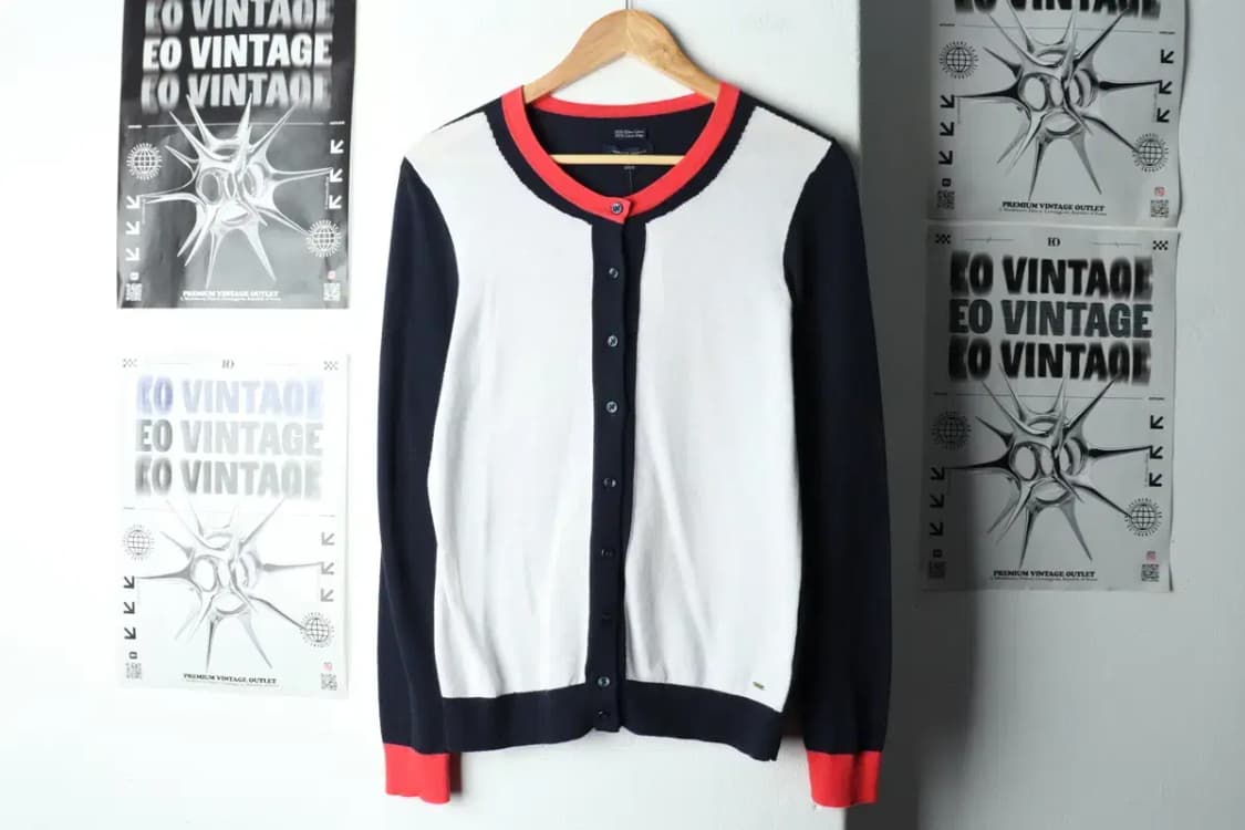 W(S-M) 타미힐피거 니트 가디건 컬러믹스 한정판-15914 상품이미지2