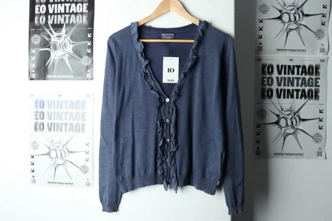 W(XS) 폴로 랄프로렌 니트 가디건 블루 레이스 한정판-15915 상품이미지2