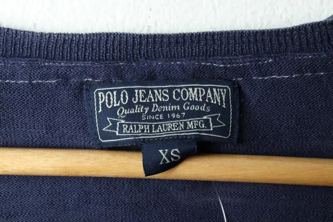 W(XS) 폴로 랄프로렌 니트 가디건 블루 레이스 한정판-15915 상품이미지5