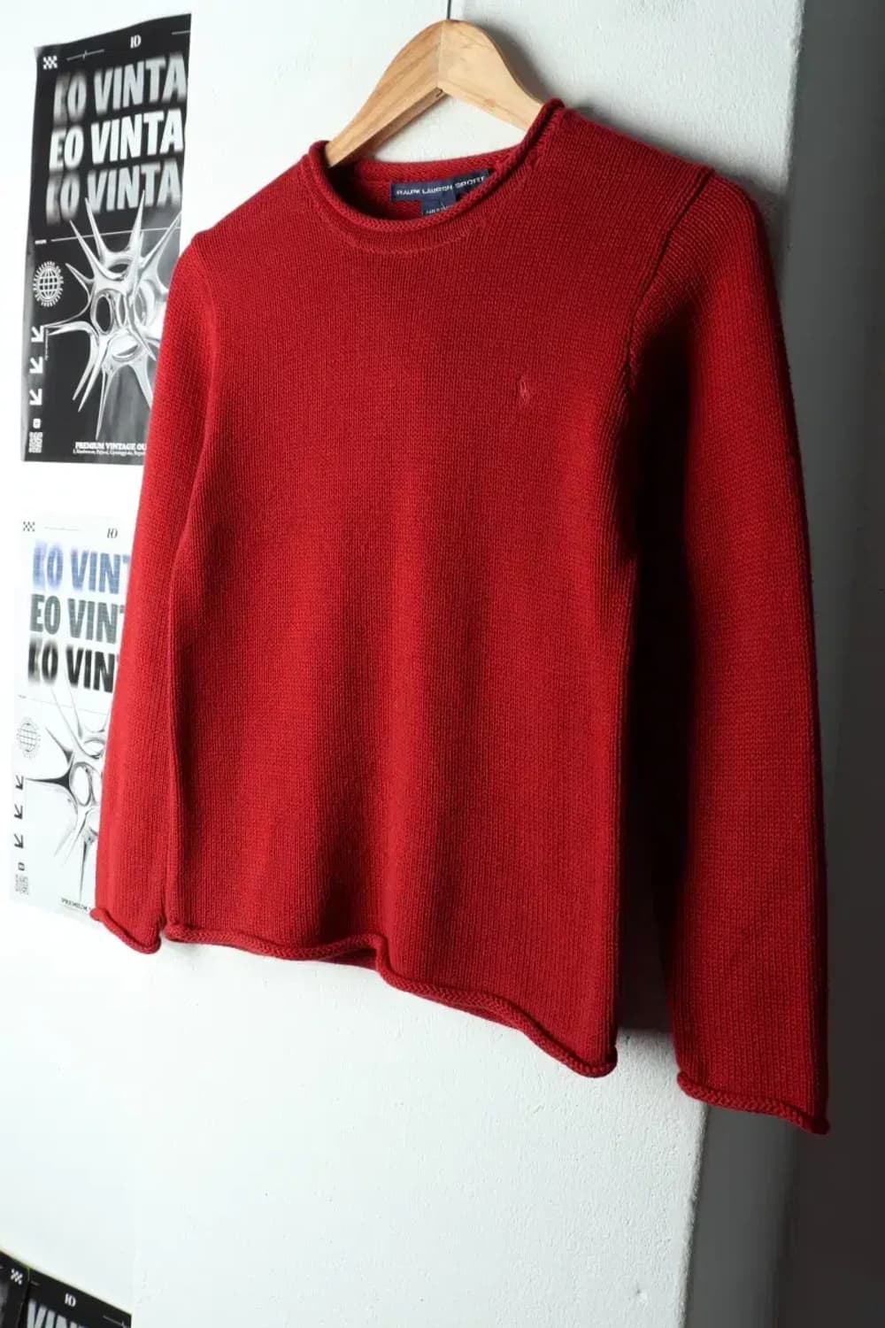 W(S) 폴로 랄프로렌 니트 버건디 포니-15917 상품이미지1