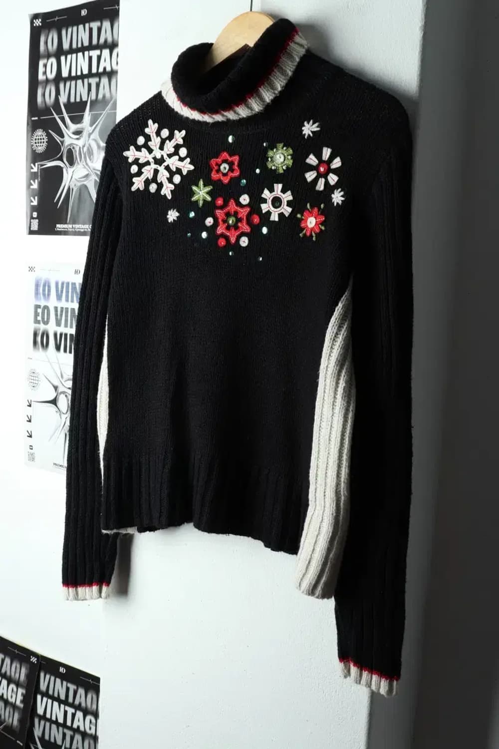 W(M) 브랜드빈티지 니트 크리스토퍼앤뱅크 블랙 폴라-15919 상품이미지1