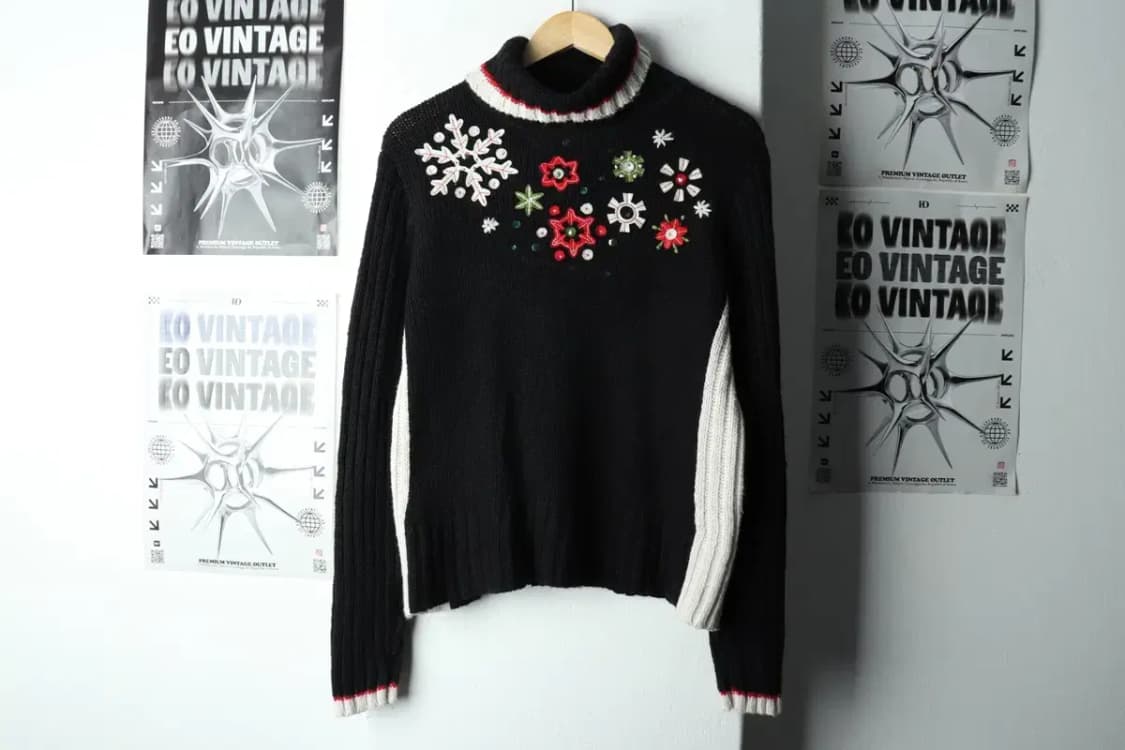 W(M) 브랜드빈티지 니트 크리스토퍼앤뱅크 블랙 폴라-15919 상품이미지2