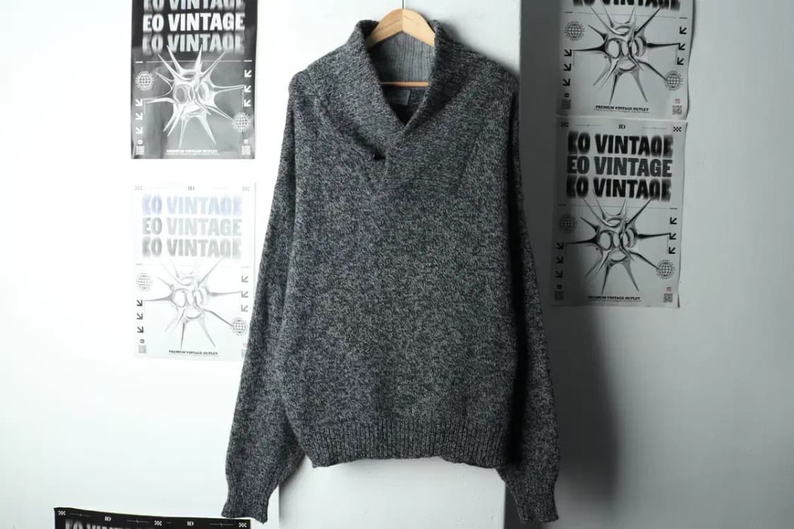 (XL) 브랜드빈티지 니트 그레이 헤비울-1591B 상품이미지2