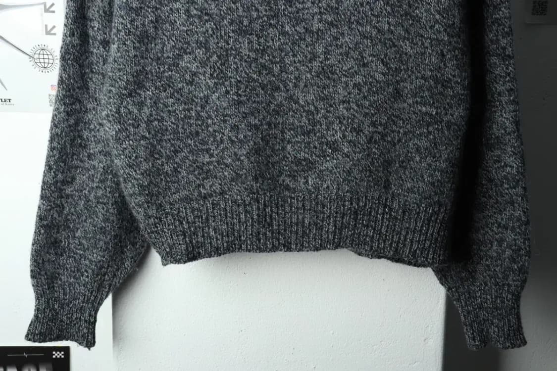 (XL) 브랜드빈티지 니트 그레이 헤비울-1591B 상품이미지4