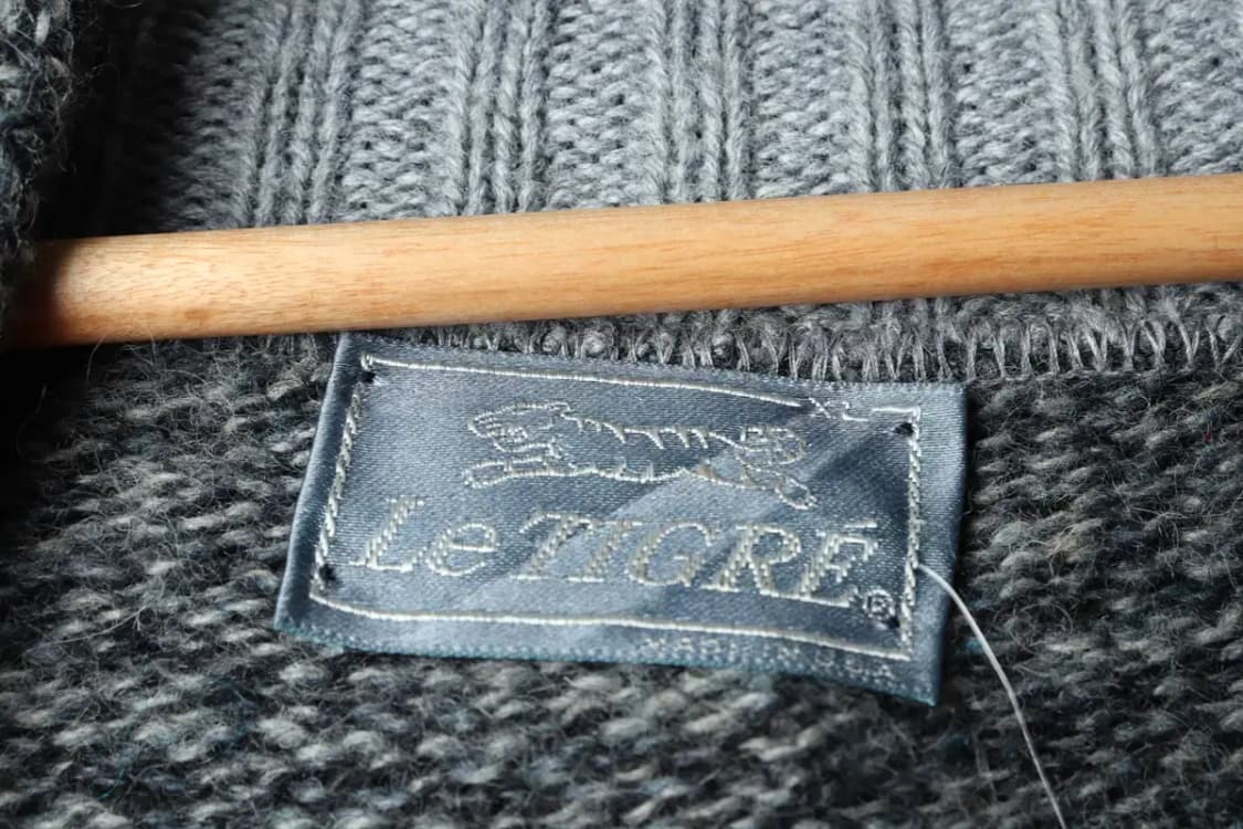 (XL) 브랜드빈티지 니트 그레이 헤비울-1591B 상품이미지5