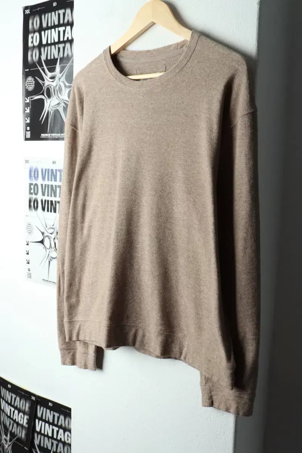 (XL) 시리즈 니트 작은오염 브라운 무지-1591C 상품이미지1