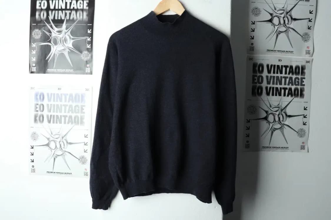 W(XL) 브룩스브라더스 니트 반폴라 네이비-1591E 상품이미지2