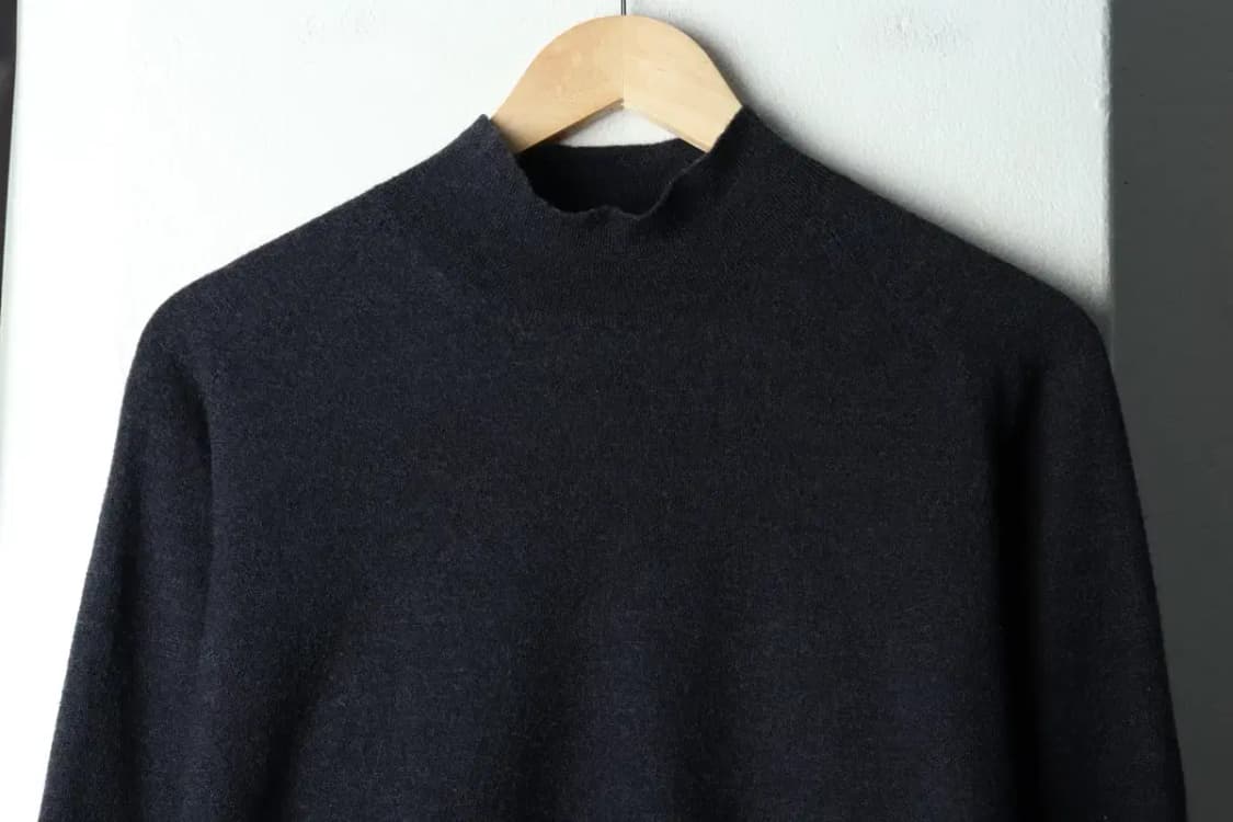 W(XL) 브룩스브라더스 니트 반폴라 네이비-1591E 상품이미지3