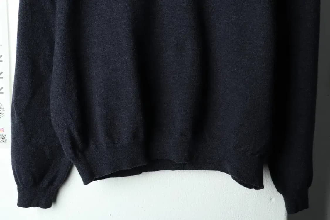 W(XL) 브룩스브라더스 니트 반폴라 네이비-1591E 상품이미지4