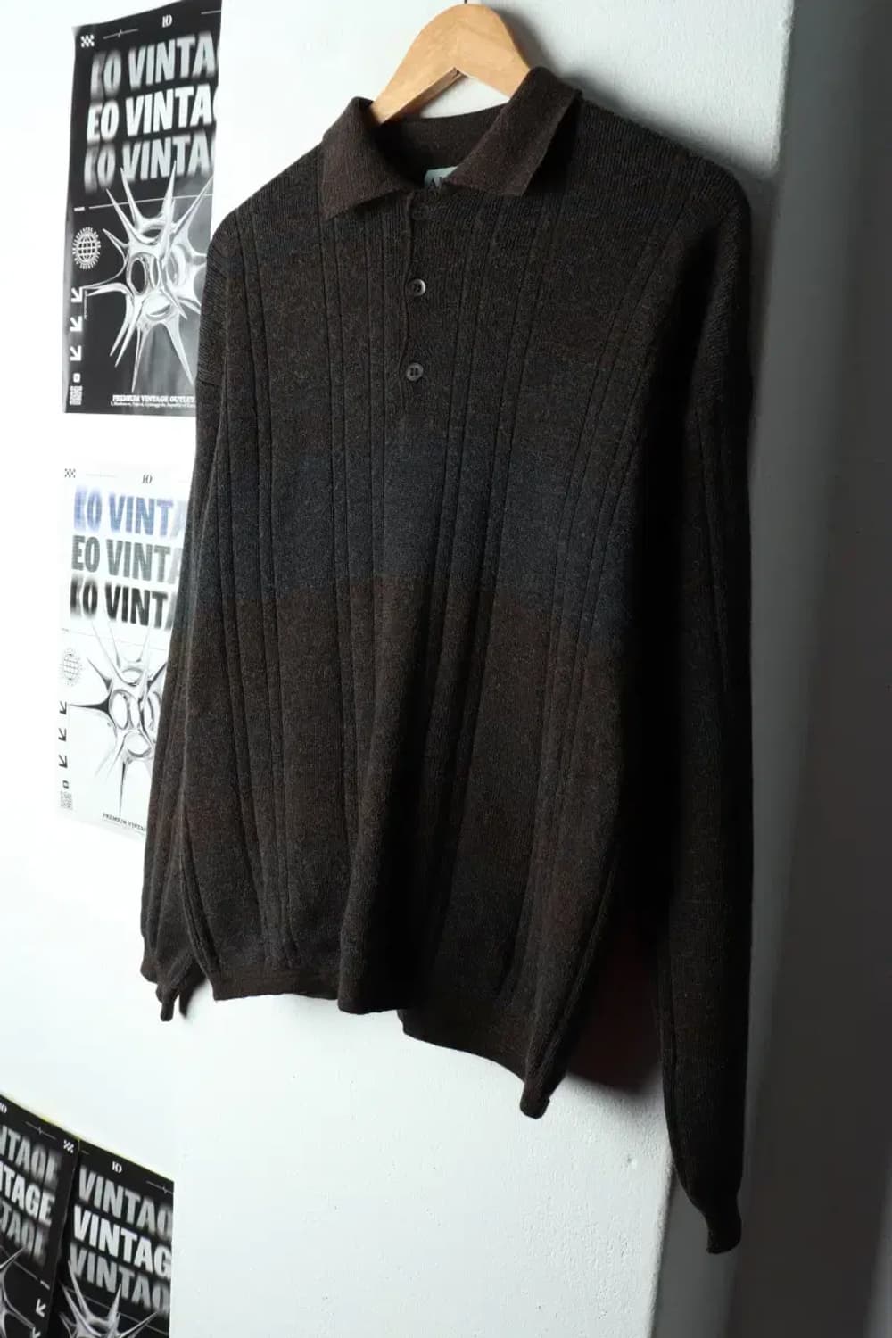 (M-L) 브랜드빈티지 니트 알파니 카라 이태리-15921 상품이미지1