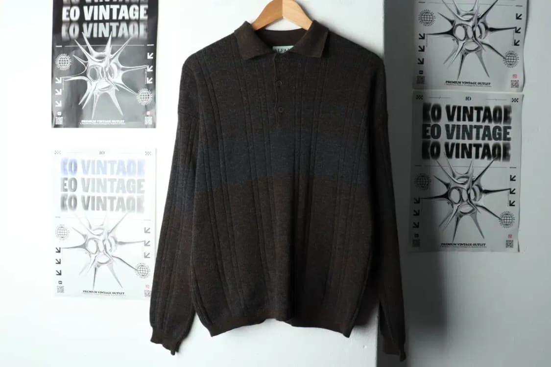 (M-L) 브랜드빈티지 니트 알파니 카라 이태리-15921 상품이미지2