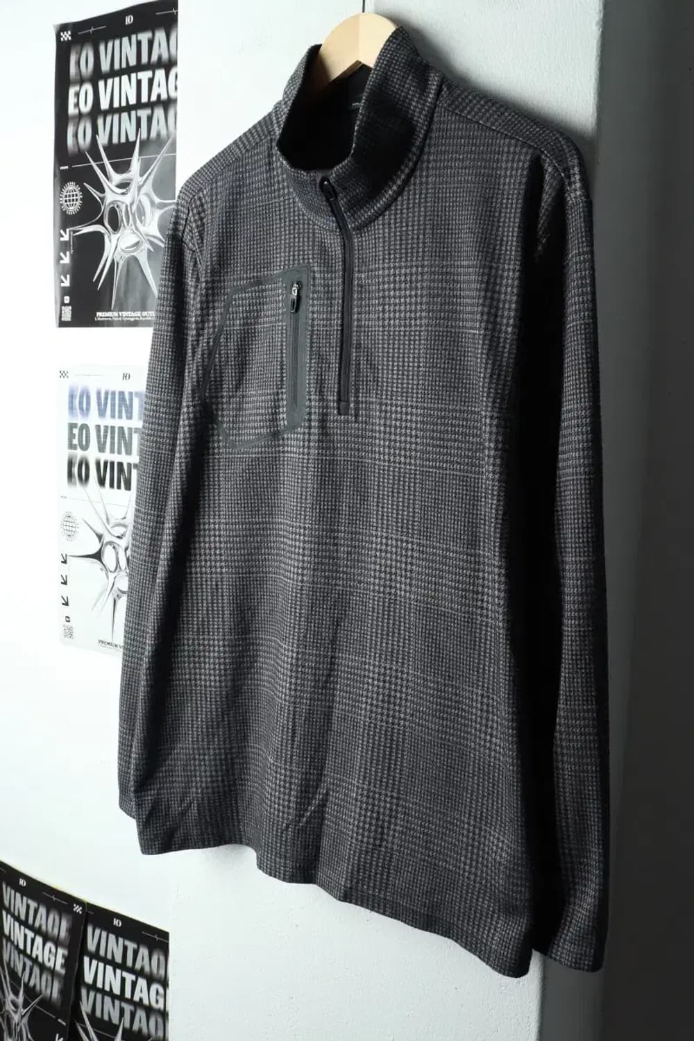 (XL-2XL) 폴로 랄프로렌 니트 빅사이즈 반집업 그레이-15922 상품이미지1