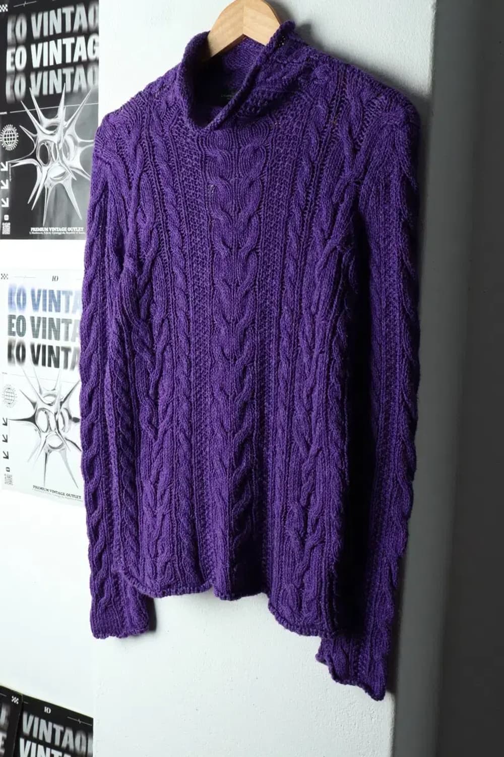 W(M-L) 폴로 랄프로렌 니트 반폴라 케이블 꽈배기-15924 상품이미지1