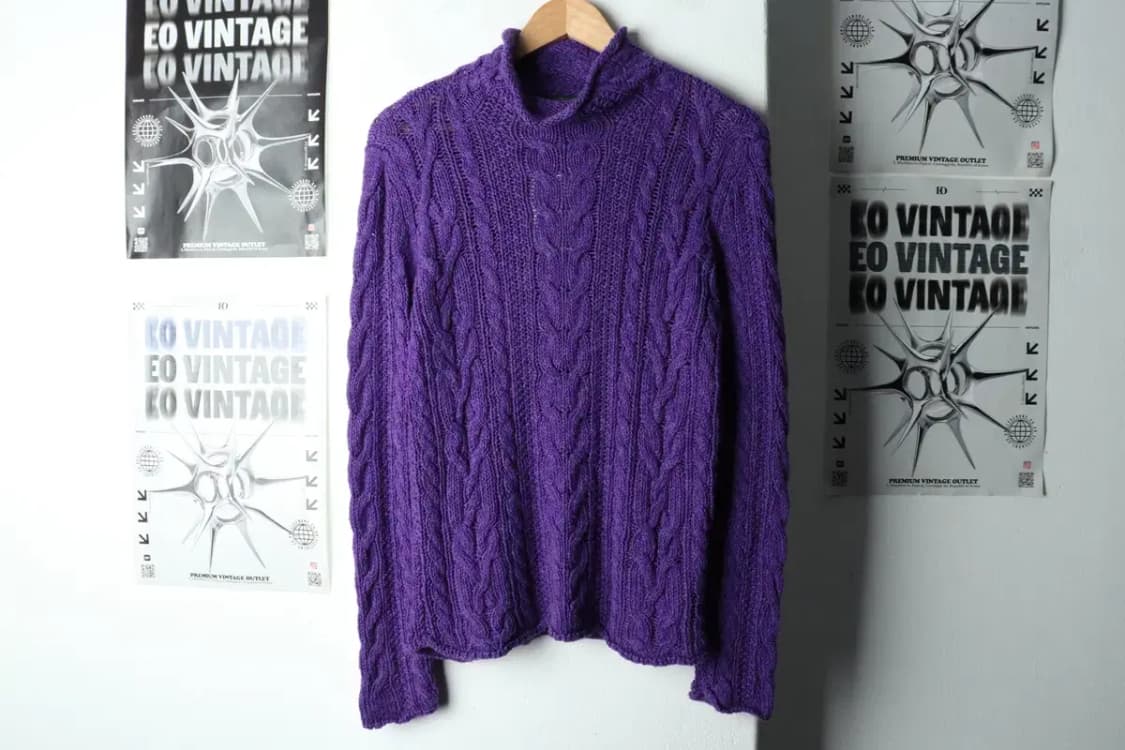 W(M-L) 폴로 랄프로렌 니트 반폴라 케이블 꽈배기-15924 상품이미지2