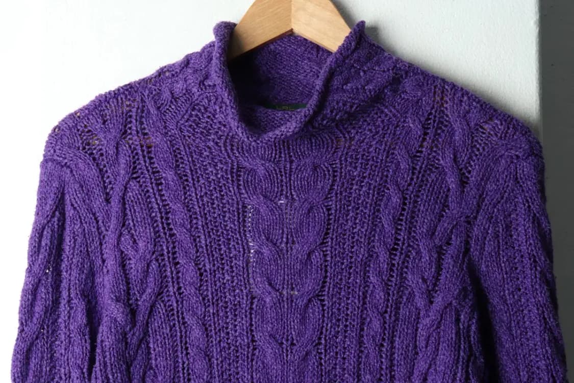 W(M-L) 폴로 랄프로렌 니트 반폴라 케이블 꽈배기-15924 상품이미지3