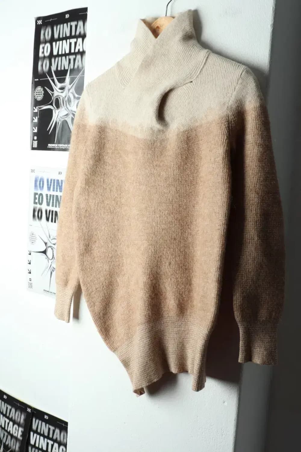 W(F) 시스템 니트 한섬 반폴라 유니크-15925 상품이미지1