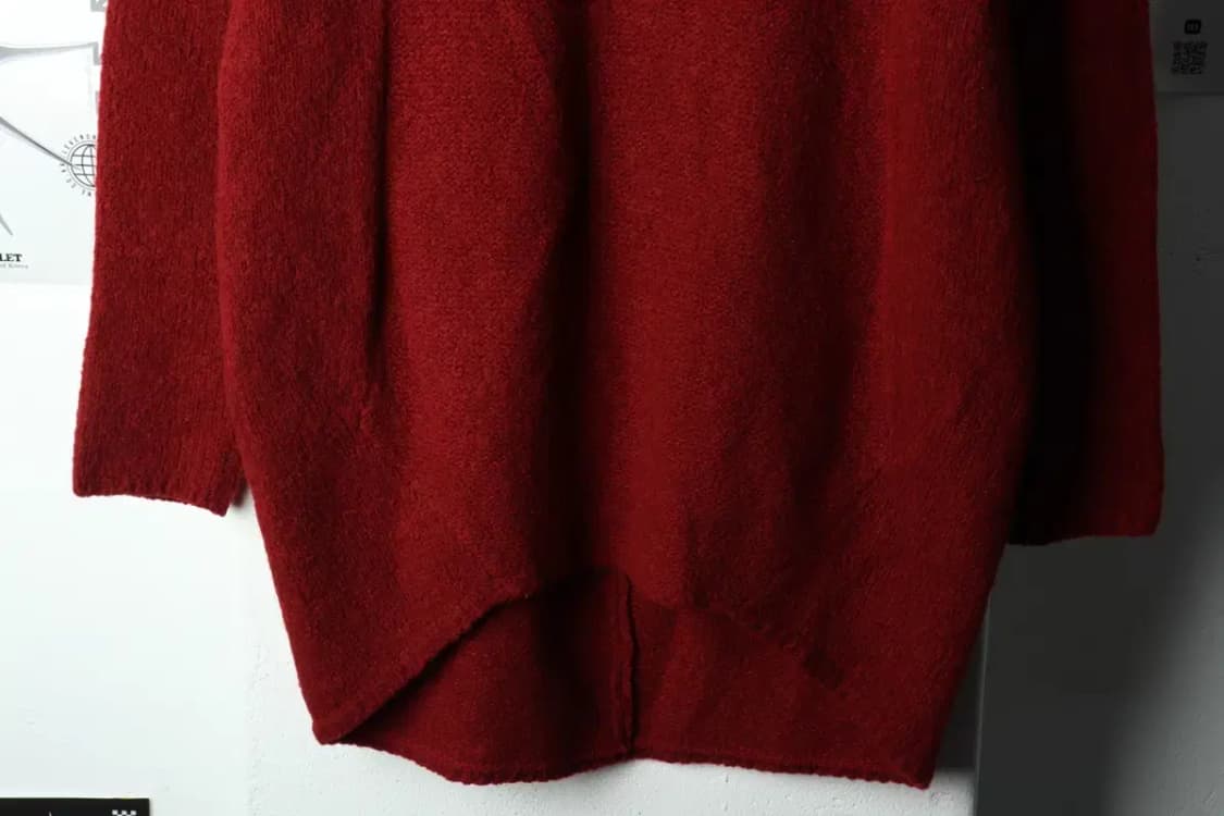 W(F) 타임 니트 한섬 버건디 롱-15926 상품이미지4