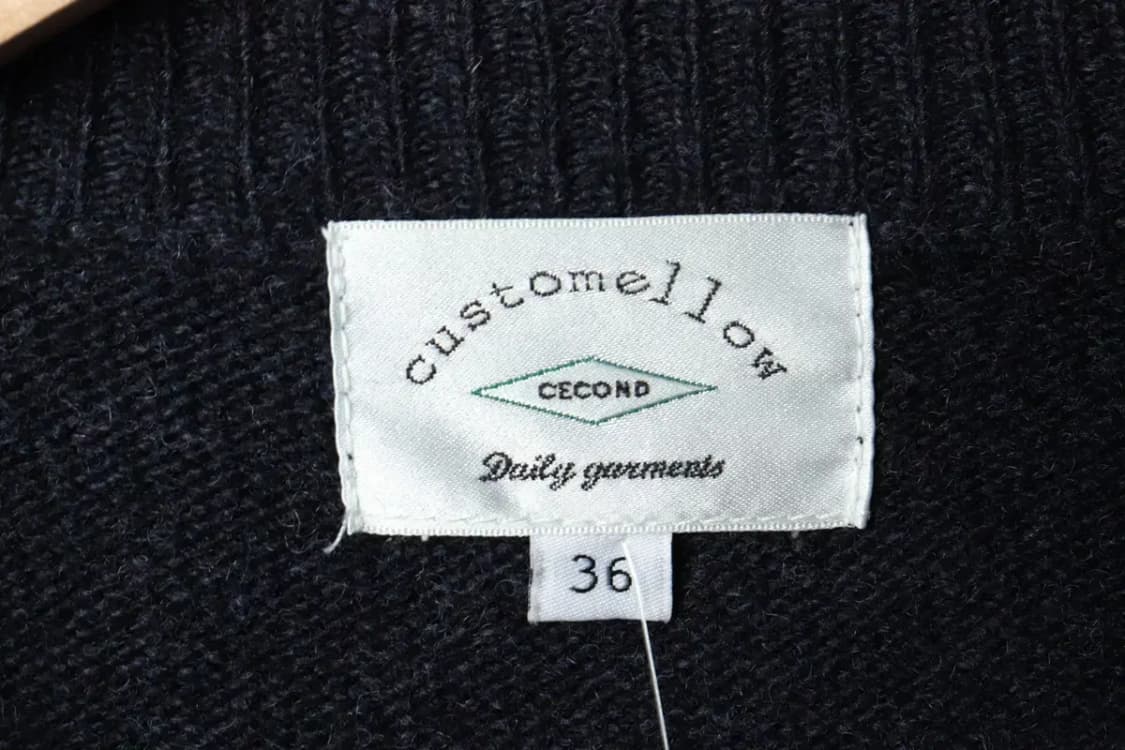 (M) 커스텀멜로우 니트 네이비 울 올드스쿨-15928 상품이미지6